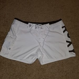 White Roxy Board Shorts